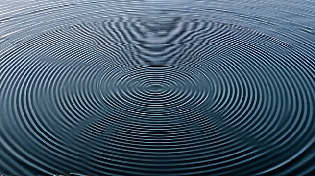 Abstract wave and concentric circle pattern in deep teal and navy tones, suggesting a calm and measured response to a high-demand working environment