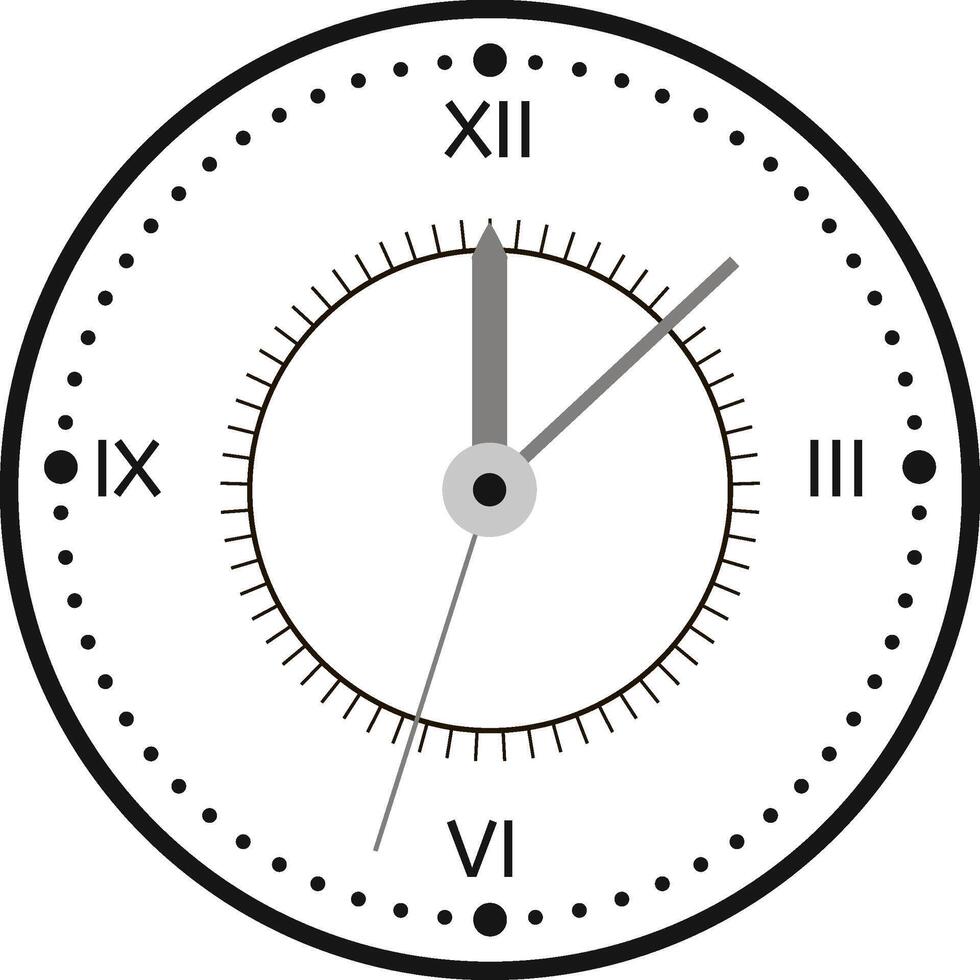 An abstract clock face with balanced hour and minute hands, symbolising intentional time use throughout the work day